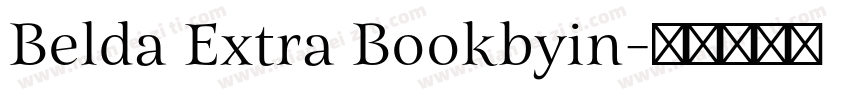 Belda Extra Bookbyin字体转换